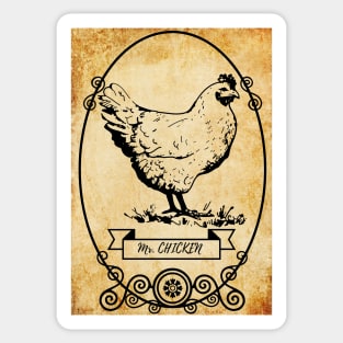 Vintage Chicken Sticker